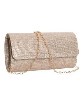 Envelope Clutch Purse Detachable Chain Evening Handbag Wedding Party